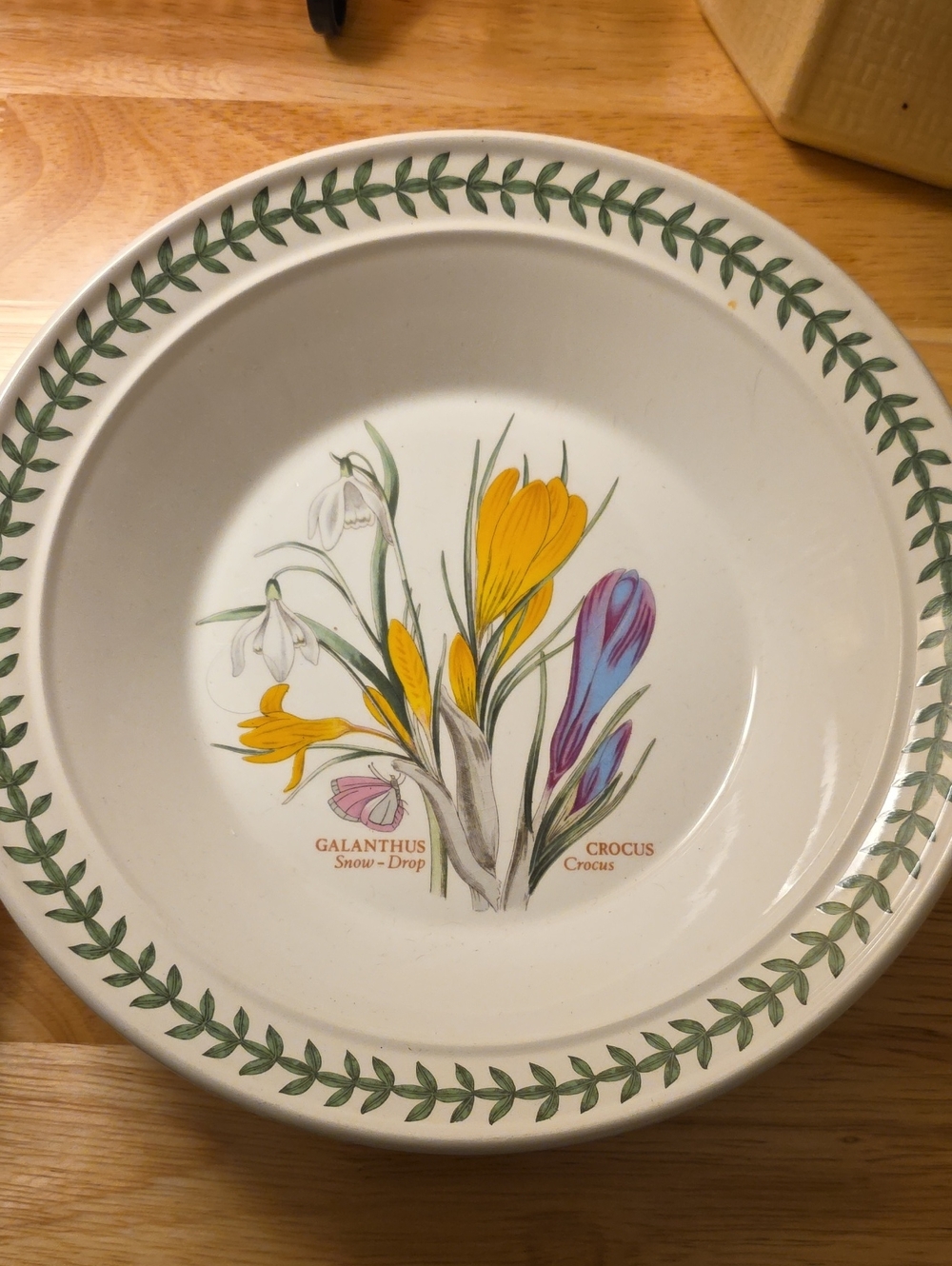 Portmeirion Botanic Garden Made In England Crocus Galanthus Bowls - Set of 2